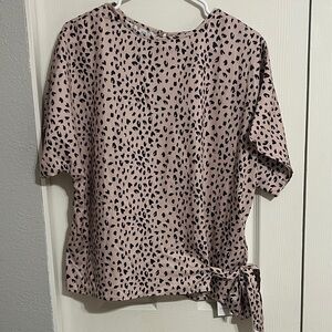 Stylish tan Leopard Print Women's Top